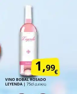 Supermercados MAS LEYENDA Vino bobal rosado oferta