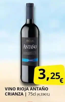 Supermercados MAS Vino rioja antaño crianza oferta