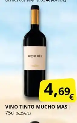 Supermercados MAS MUCHO MAS Vino tinto oferta