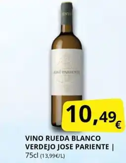 Supermercados MAS JOSE PARIENT Vino rueda blanco verdejo oferta
