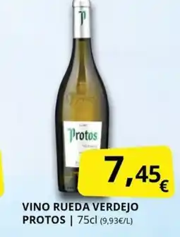 Supermercados MAS PROTOS Vino rueda verdejo oferta