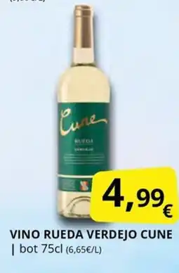 Supermercados MAS CUNE Vino rueda verdejo oferta