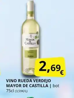 Supermercados MAS MAYOR DE CASTILLA Vino rueda verdejo oferta