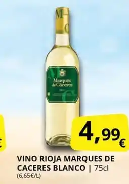 Supermercados MAS Vino rioja marques de caceres blanco oferta