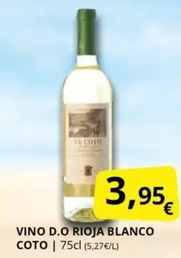 Supermercados MAS Vino d.o rioja blanco coto oferta