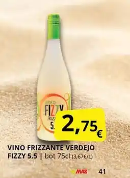 Supermercados MAS FIZZY Vino frizzante verdejo oferta