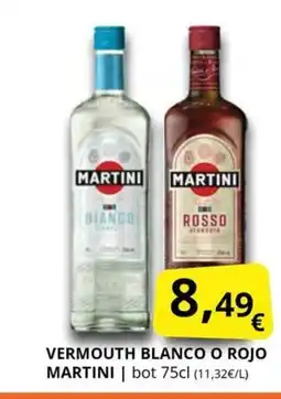 Supermercados MAS MARTINI Vermouth blnaco o rojo oferta