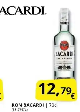 Supermercados MAS BACARDI Ron oferta