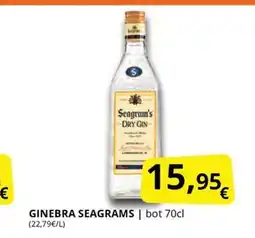 Supermercados MAS SEAGRAMS Ginebra oferta