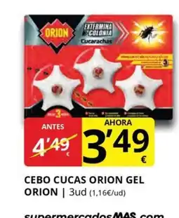 Supermercados MAS ORION Cebo cucas oferta