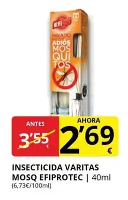 Supermercados MAS EFIPROTEC Insecticida varitas mosq oferta