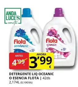 Supermercados MAS FLOTA Detergente liq oceanic o esencia oferta