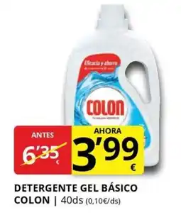 Supermercados MAS COLON Detergente gel básico oferta