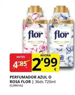 Supermercados MAS FLOR Perfumador azul o rosa oferta