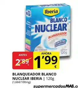Supermercados MAS IBERIA Blanqueador blanco nuclear oferta