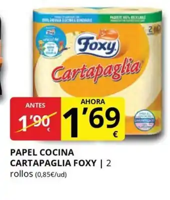 Supermercados MAS FOXY Papel cocina cartapaglia oferta