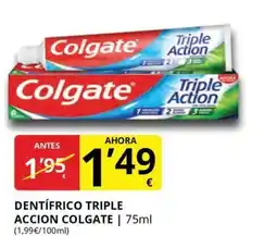 Supermercados MAS COLGATE Dentífrico triple accion oferta