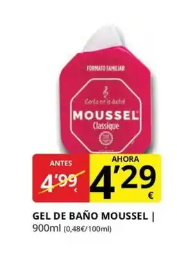 Supermercados MAS MOUSSEL Gel de baño oferta