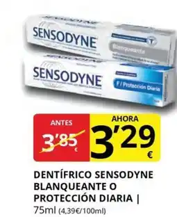 Supermercados MAS Dentífrico sensodyne blanqueante o protección diaria oferta