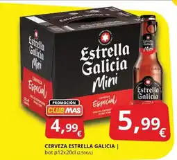 Supermercados MAS ESTRELLA GALICIA Cerveza oferta