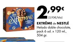 Supermercados Lupa EXTRÊME de NESTLÉ Helado doble chocolate oferta