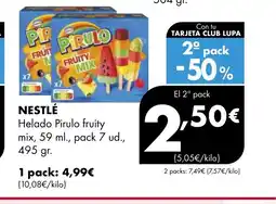 Supermercados Lupa NESTLÉ Helado Pirulo fruity mix oferta