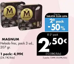 Supermercados Lupa MAGNUM Helado frac oferta