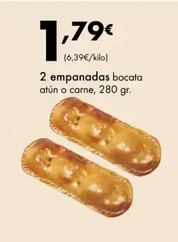 Supermercados Lupa 2 empanadas bocata atún o carne oferta
