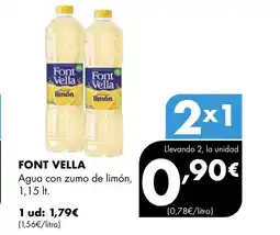 Supermercados Lupa FONT VELLA Agua con zumo de limón oferta