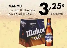 Supermercados Lupa MAHOU Cerveza 0,0 tostada oferta