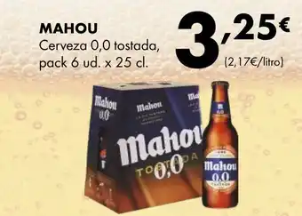 Supermercados Lupa MAHOU Cerveza 0,0 tostada oferta
