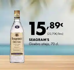 Supermercados Lupa SEAGRAM'S Ginebra añeja oferta