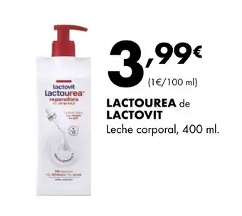 Supermercados Lupa LACTOUREA de LACTOVIT Leche corporal oferta