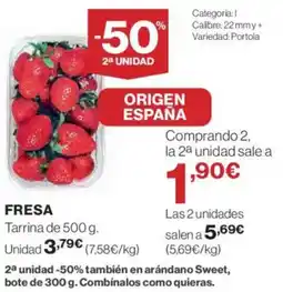 El Corte Inglés Fresa oferta