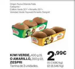 El Corte Inglés ZESPRI Kiwi verde o amarillo oferta