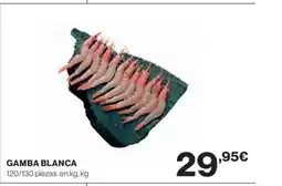 El Corte Inglés Gamba blanca oferta