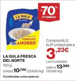 El Corte Inglés La gula fresca del norte oferta