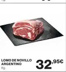El Corte Inglés Lomo de novillo argentino oferta