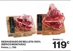 El Corte Inglés Deshuesado de bellota 100% ibérico montaraz oferta