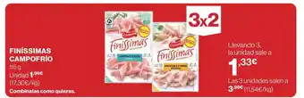 El Corte Inglés CAMPOFRÍO Finíssimas oferta
