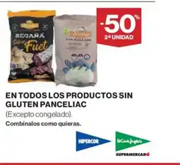 El Corte Inglés En todos los productos sin gluten panceliac oferta