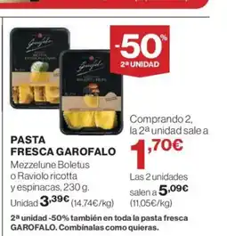 El Corte Inglés GAROFALO Pasta fresca oferta