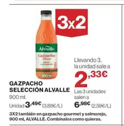 El Corte Inglés ALVALLE Gazpacho selección oferta
