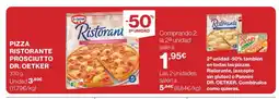 El Corte Inglés DR. OETKER Pizza ristorante prosciutto oferta