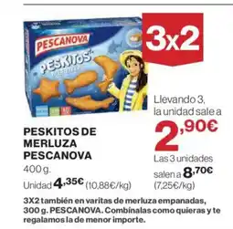 El Corte Inglés PESCANOVA Peskitos de merluza oferta