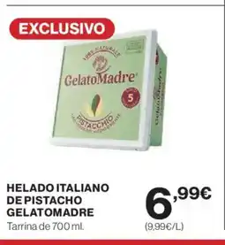 El Corte Inglés Helado italiano de pistacho gelatomadre oferta