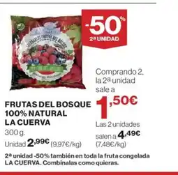 El Corte Inglés LA CUERVA Frutas del bosque 100% natural oferta