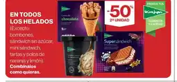 El Corte Inglés En todos los helados oferta