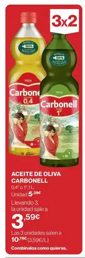El Corte Inglés CARBONELL Aceite de oliva oferta