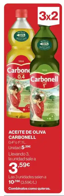El Corte Inglés CARBONELL Aceite de oliva oferta